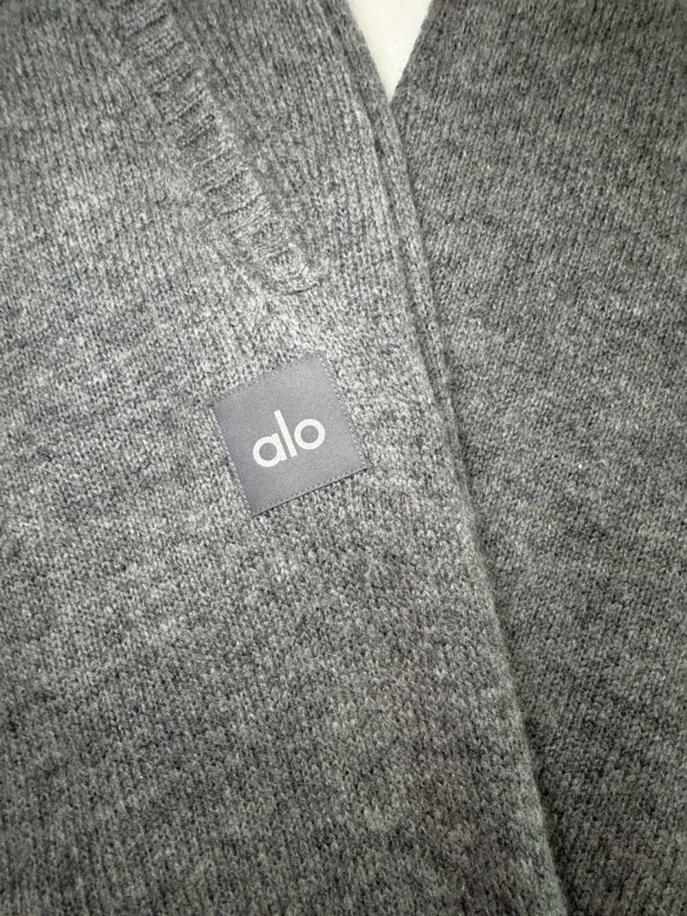 Alo Yoga Wool Cashmere Knit Lounge Pants XS Gray Soft Cozy Luxury - Picture 2 of 6